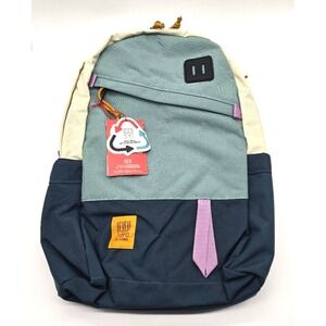 Topo Designs Daypack Classic 20L Backpack Pond Blue Recycled Nylon Laptop